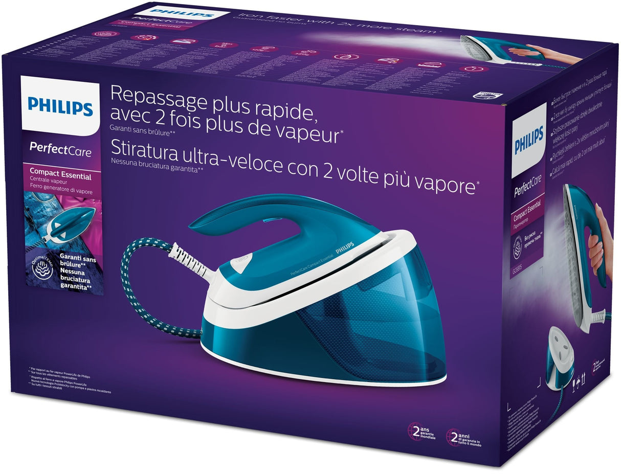 EAN 8710103963172 - Philips GC6815/20 estación plancha al vapor 2400 W 1,3 L Suela de SteamGlide Azul, Blanco imagen 4