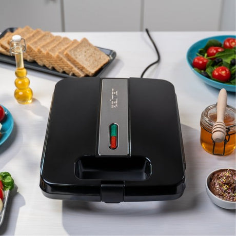 EAN 5908269344413 - Zelmer ZSM7400 sandwichera 1400 W Negro, Acero imagen 5