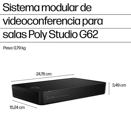 EAN 0198122558865 - HP Poly Studio G62 Video Conferencing System With Mounting Plate Kit sistema de video conferencia 10 pers imagen 3