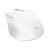 Mouse Trust Wireless Niven Bt/2.4ghz 7 Botones 800-3200dpi Recargable Color Blanco.