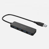 Hub 4 Puertos Usb 3.0 Negro Approx 4xusb3.0/ Usb-A