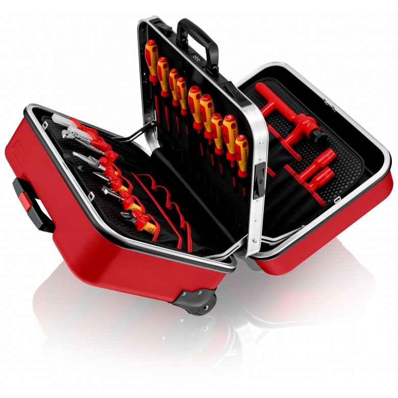 EAN 4003773084341 - Knipex 98 99 15 caja de herramientas Negro, Rojo Acrilonitrilo butadieno estireno (ABS), Aluminio imagen 7