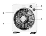 EAN 8425490135605 - Sogo VEN-SS-21125 ventilador Negro, Blanco imagen 3