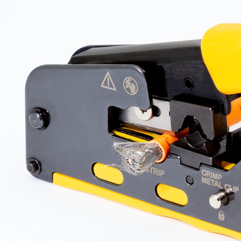 Herramienta De Crimpado Para Conectores Cat5/6/6a/7 Y Pass Through Apta Para Mp0078, Mp0030, Mp0048 Logilink