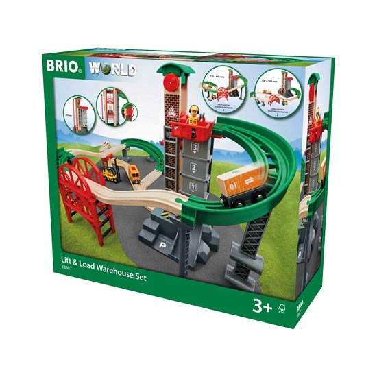 Juego De Tren Elevador De Almacén Grande Brio World