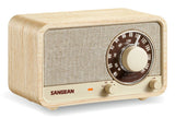 Sangean Wr-8 Fresno Blanco Radio Analógica De Madera Con Am Fm Bluetooth