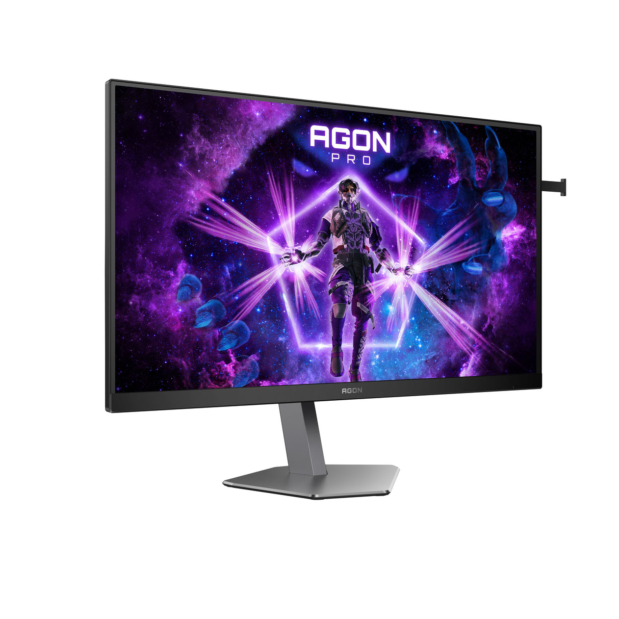 Monitor  Aoc Ag276fk 27 "Negro (Matt)/Gris Oscuro, Fullhd, Fast-Ips, Usb Hub, Adaptive-Sync, Panel De 520hz Ag276fk