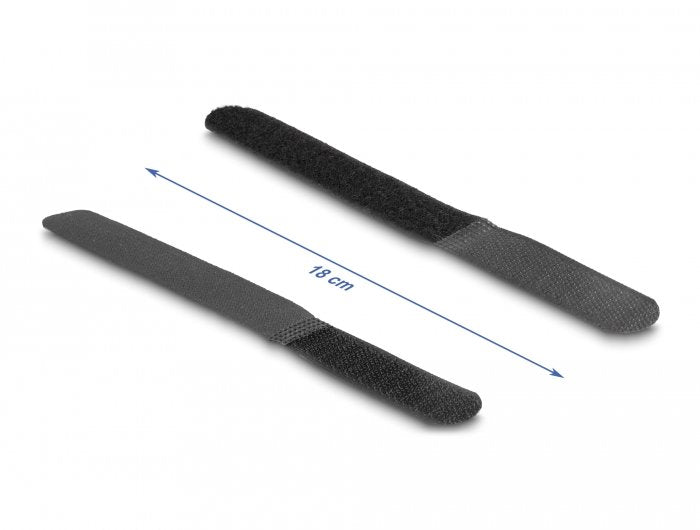 Delock 19110 Presilla Bridas Adherentes Para Cables Nylon Negro 10 Pieza(S)