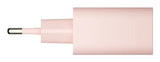 Dbramante1928 Re-Charge Adaptador De Corriente 20 Vatios 2 Conectores De Salida (Usb-C Usb) Rosa Europa