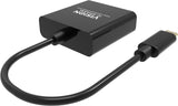 Vision Tc-Usbcvga/Bl Adaptador De Cable De Vídeo Usb Tipo C Vga (D-Sub) Negro