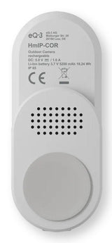 Homematic Ip Batería-Auenkamera (Hmip-Cor) (Wei Negro, 3mp, Wlan)