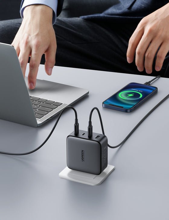 Ugreen Usb-A+3xusb-C 100w Gan Tech Cargador Rápido De Pared Ue Negro