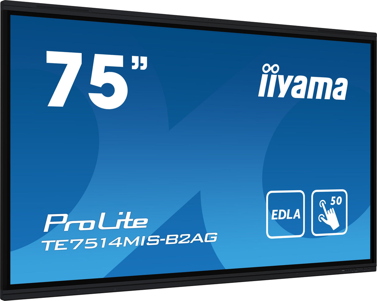 Iiyama Te7514mis-B2ag, Pantalla De Gran Formato Negro (Mate)