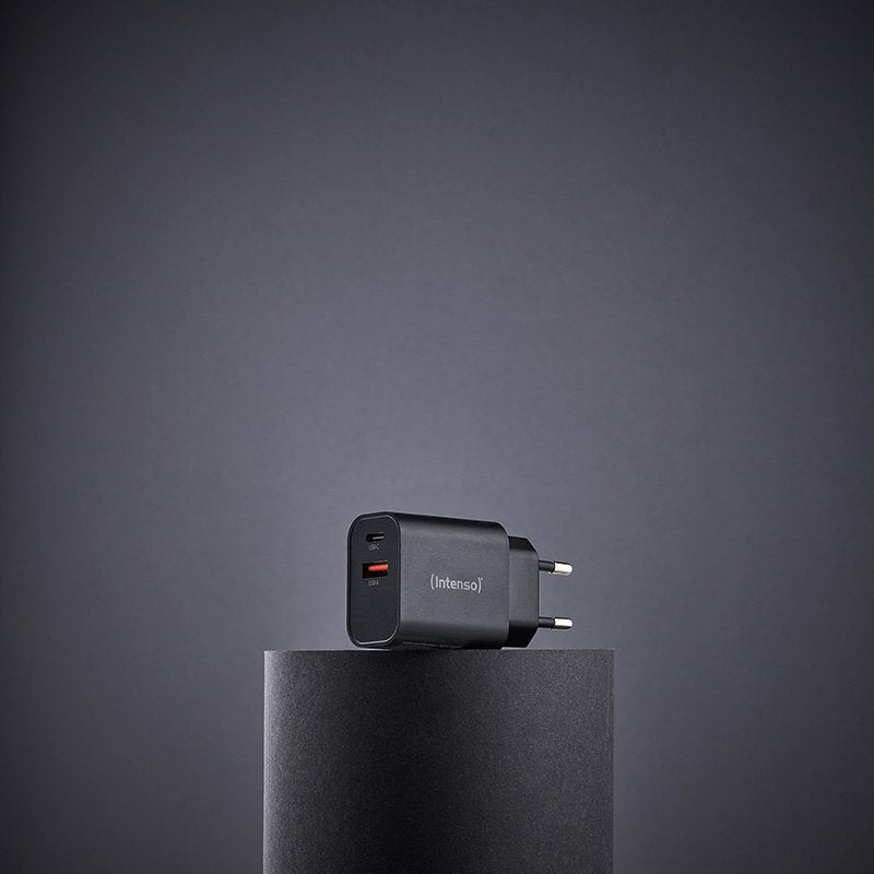 Intenso Usb-Ladegerät 1 X Usb-A  1 X Usb-C 30 Watt Negro