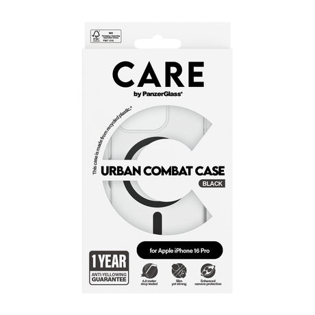 EAN 5715685004124 - PanzerGlass CARE™ by ® Urban Combat Case Transparent w. Black MagSafe iPhone 16 Pro funda para teléfono m imagen 3