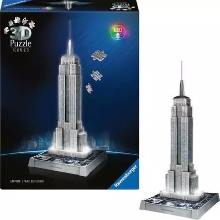 Ravensburger 3d Puzzle Iconics: Empire State Building - With Light 216 12008026