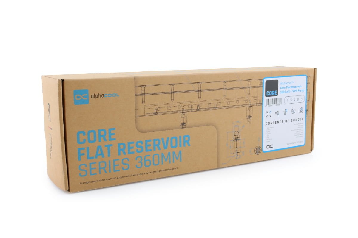 Alphacool Core Flat Depósito 360 Derecha, Depósito De Expansión Incl. 15488