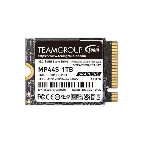 EAN 4711430800141 - Team Group MP44S 1 TB M.2 PCI Express 4.0 NVMe imagen 1