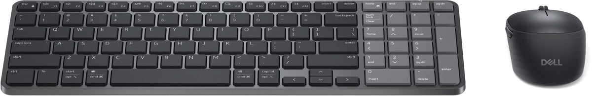 Dell Km746 - Pack Teclado + Ratón Inalámbrico Negro Français (Azerty) Rechargeable