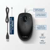 Coolbox Raton Usb U01 Negro