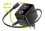 Mobile Origin 65w Gan Charger Pw3 Usb-C Ret. Cable 65cm+Usb-A