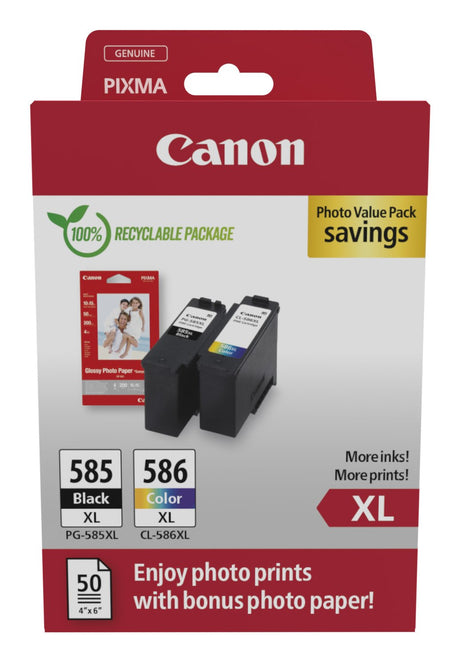 EAN 8714574683072 - Canon PG-585XL/CL-586 PVP cartucho de tinta 2 pieza(s) Original Alto rendimiento (XL) Negro, Cian, Magent imagen 1