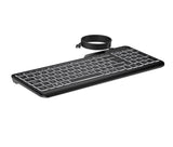 Teclado Con Cable Retroiluminado Hp 400, Teclado Negro, Aleman, Émbolo 7n7c0aa#Abd