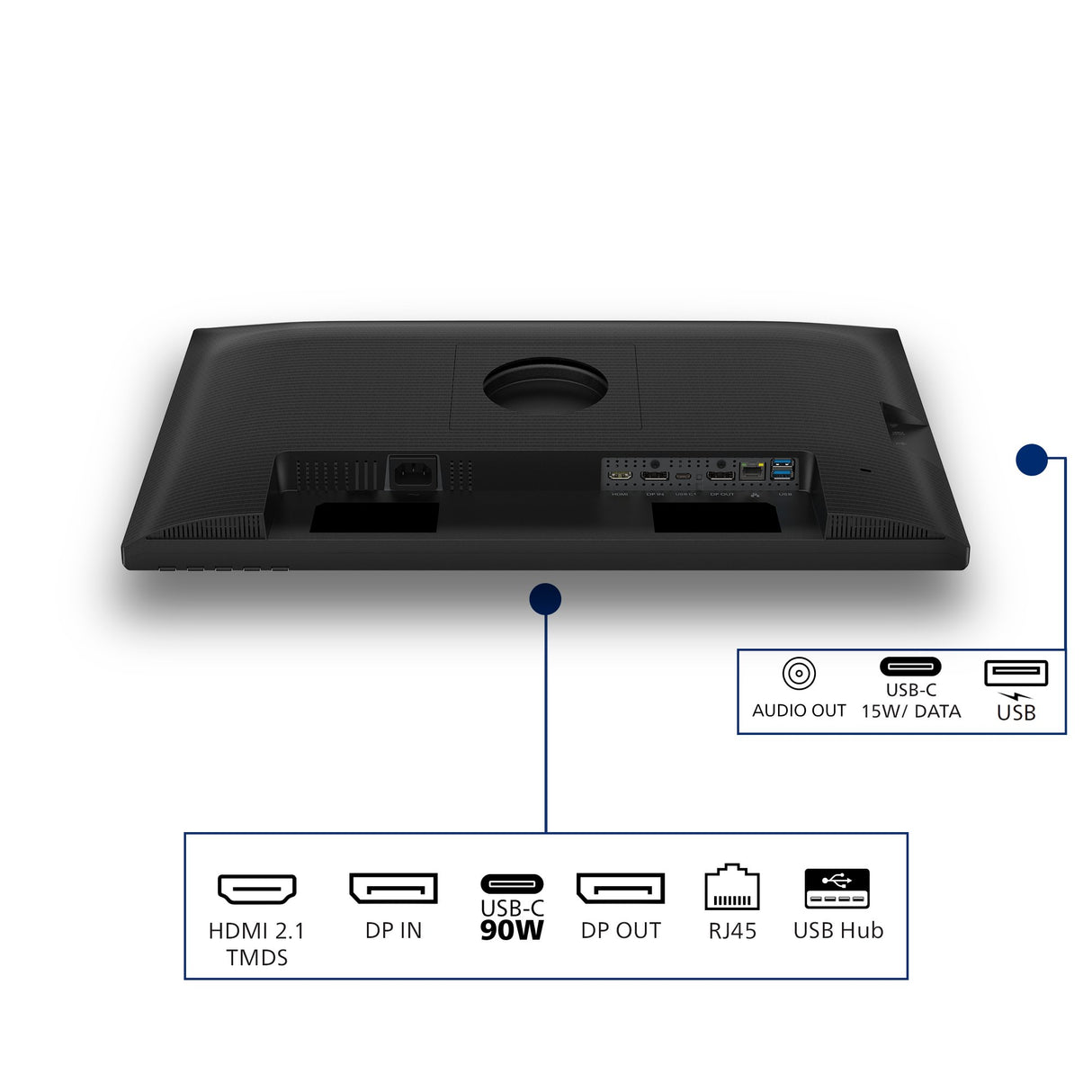 EAN 8721038006414 - Philips 24B2U3601 pantalla para PC 60,5 cm (23.8") 2560 x 1440 Pixeles Quad HD LCD Negro imagen 4