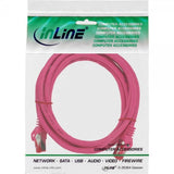Cable De Red Inline S/Ftp Pimf Cat.6 250mhz Pvc Cobre Rosa 1m