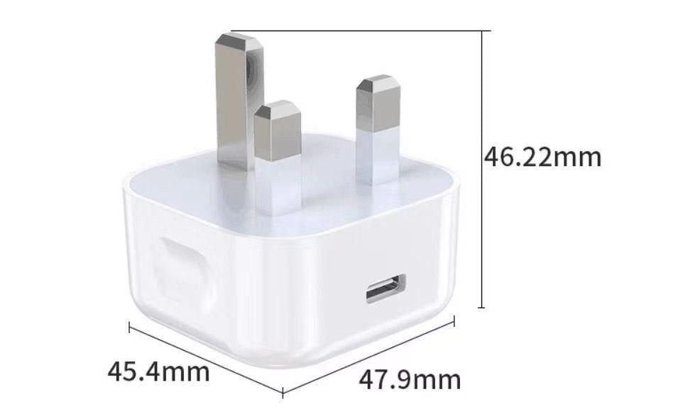 Home Charger Uk Pd 20w - 1 X Usb-C Input: 230v Uk - Plug. Output: Pd 3.0 20w. White - Warranty: 24m