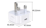 Home Charger Uk Pd 20w - 1 X Usb-C Input: 230v Uk - Plug. Output: Pd 3.0 20w. White - Warranty: 24m