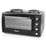 Mini Horno Con 2 Placas Eléctricas En La Parte Superior Tristar Ov-1443--38 L-3100 W-Función De Calor Del Ventilador-Negro