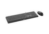 Teclado Inglés + Ratón Philips 2000 Series Spt6207b/00 Usb Negro