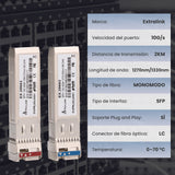 Sfp+ 10g Sfp+ Wdm Module 10gbps 1270 1330nm Single Mode 2km Para