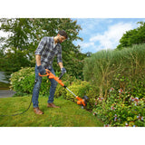 Black+Decker Set Multicortadora 3 En 1 Besta530cm-Qs, Cortacésped Naranja/Negro, 550 W, Incluido Chasis De Cortacésped Besta530cm-Qs