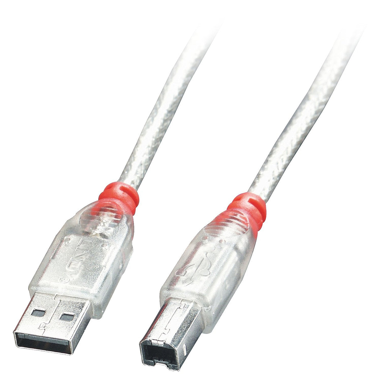 Lindy 41751 Cable Usb 0,5 M Usb 2.0 Usb A Usb B Transparente
