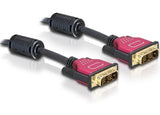 Delock Cable Dvi 24+1 Macho > Dvi 24+1 Macho 3 M Rojo Premium