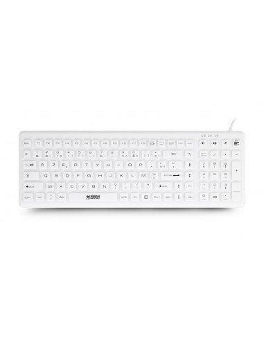 Teclado Español Urban Factory Akb69uf Usb Qwerty Blanco