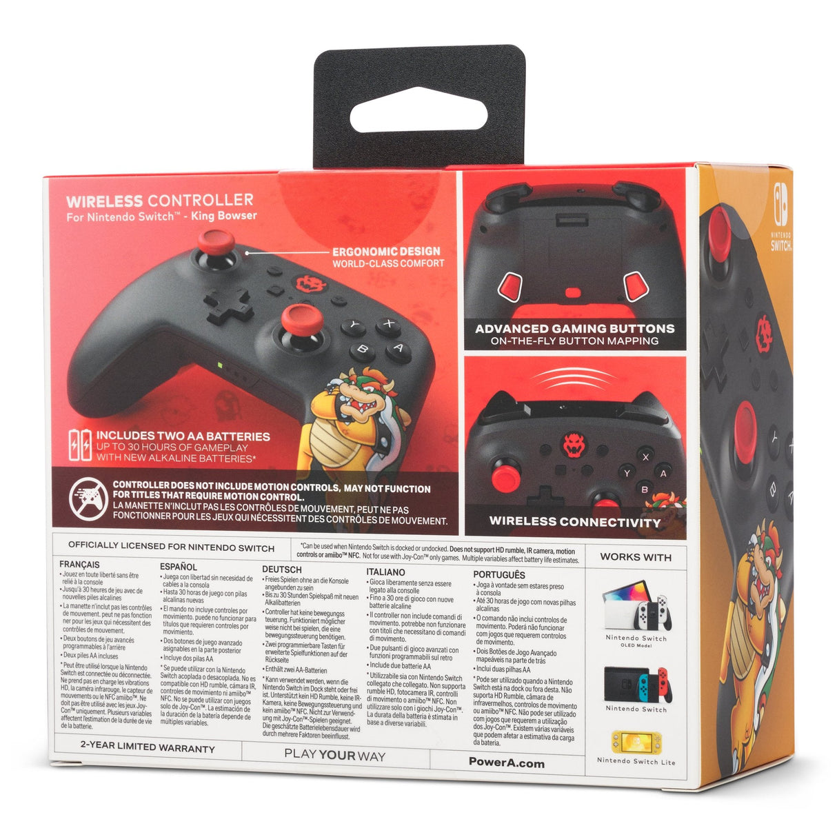 EAN 0617885082511 - PowerA NSGP0251-01 mando y volante Negro, Multicolor Bluetooth Gamepad Analógico Nintendo Switch, Nintend imagen 11