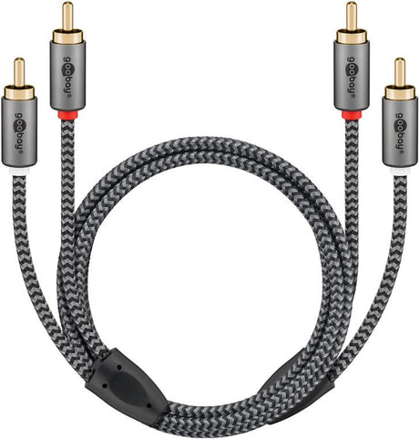 EAN 4040849652943 - Goobay 65294 cable de audio 3 m 2 x RCA Negro, Plata imagen 6