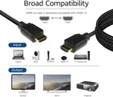 Cable Hdmi 4k Uhd Act Connectivity 1.5m Macho Macho High Speed Premium Certificado V2.0 Negro