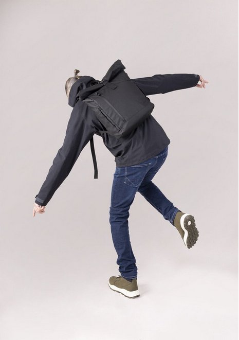 Troika Roll Top Rucksack Troika Negro Roll Top