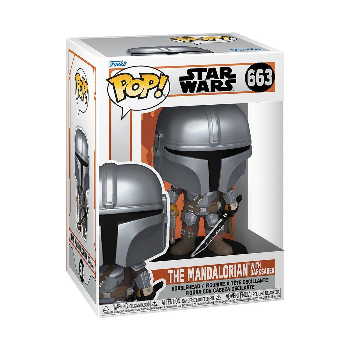 EAN 0889698765503 - FUNKO POP! The Mandalorian with Darksaber imagen 2