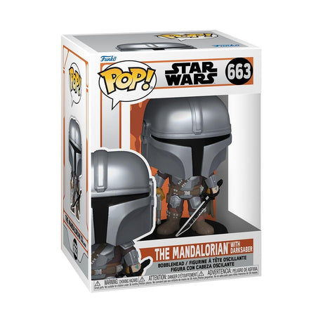 EAN 0889698765503 - FUNKO POP! The Mandalorian with Darksaber imagen 2