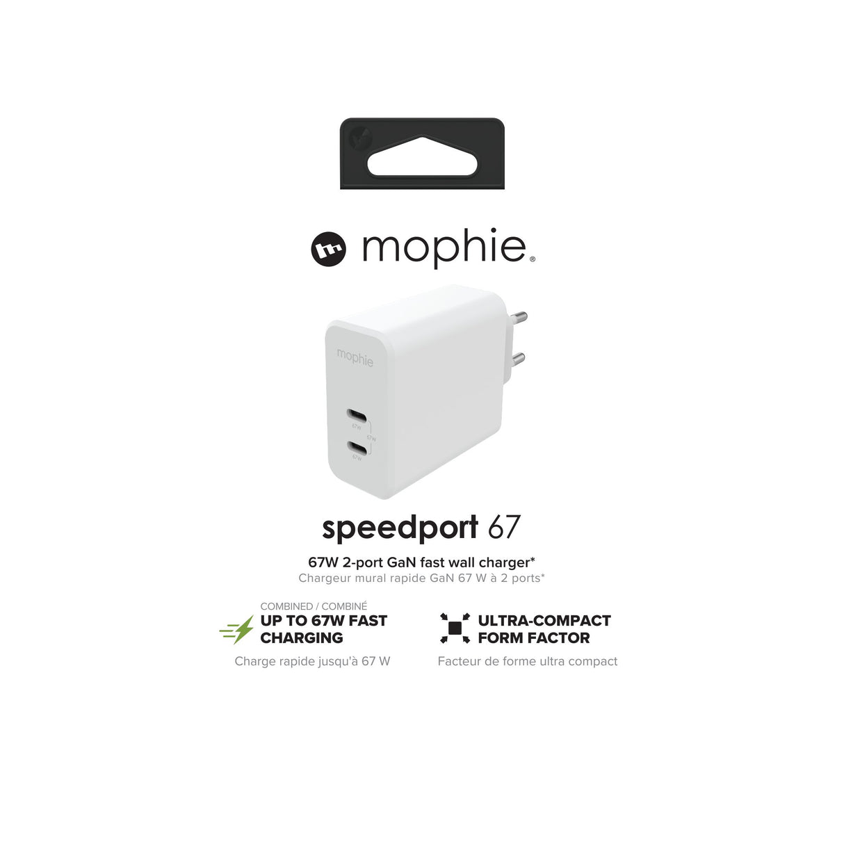 EAN 0840056158269 - mophie 409909304 cargador de dispositivo móvil Portátil, Smartphone, Tableta Blanco Corriente alterna Car imagen 3