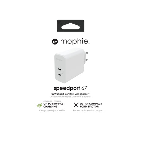 EAN 0840056158269 - mophie 409909304 cargador de dispositivo móvil Portátil, Smartphone, Tableta Blanco Corriente alterna Car imagen 3