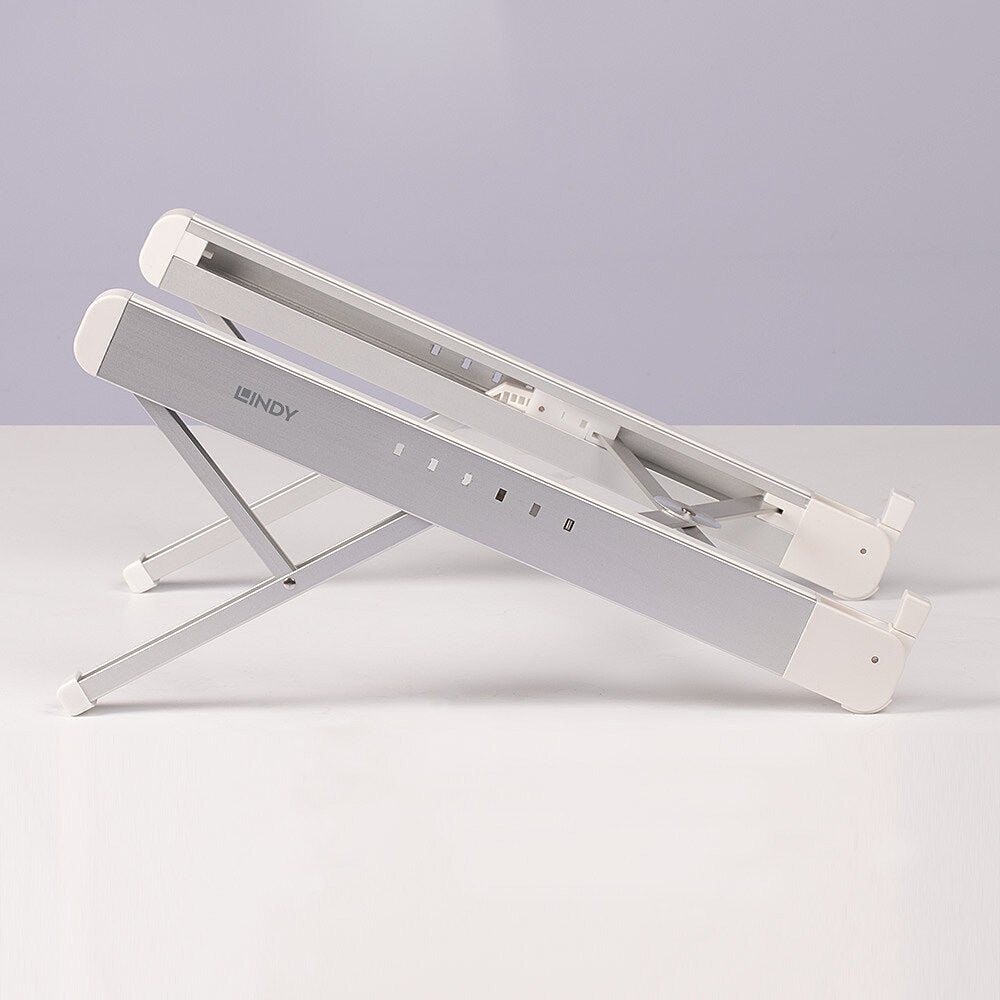 Lindy 20916 Soporte Para Portátil Plata, Blanco 39,6 Cm (15.6")