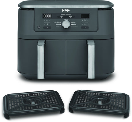 EAN 0622356322676 - Ninja DZ400EU freidora Doble 9,5 L Independiente 2470 W Freidora de aire caliente Gris imagen 7