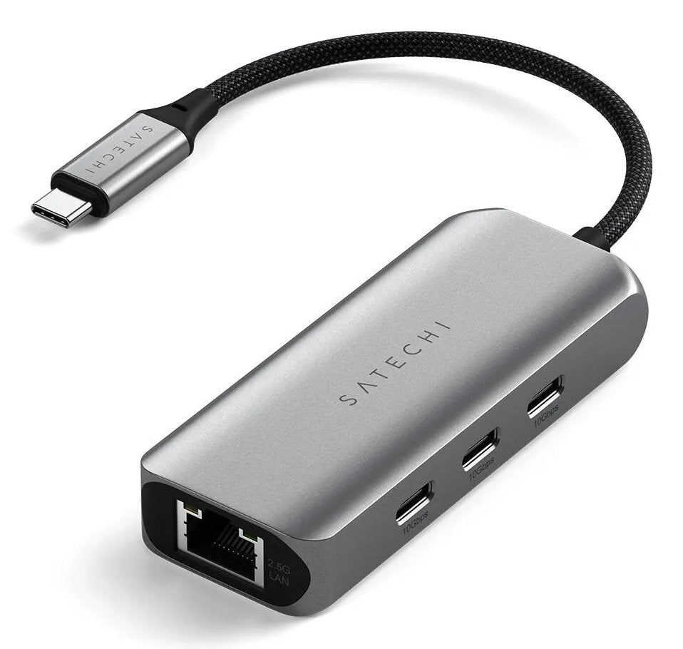 Satechi 4w1 Usb-C 3.2 Gen.2  3x Usb-C 3.2 Gen.2  1x Ethernet 2.5 Gb