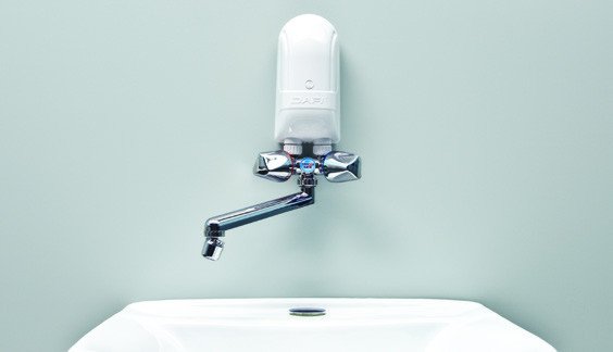 EAN 5900950921668 - Dafi POZ03139 calentadory hervidor de agua Vertical Sin depósito (instantánea) Cromo, Blanco imagen 2